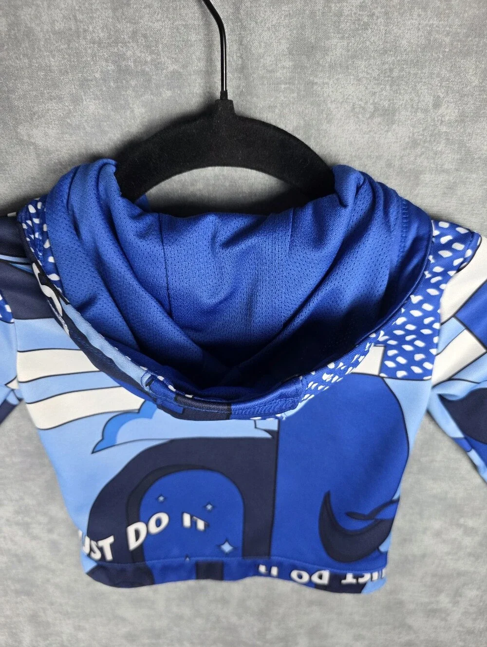 Nike Therma-FIT Toddler Full Zip Hoodie Jacket Blue Graphic 24M